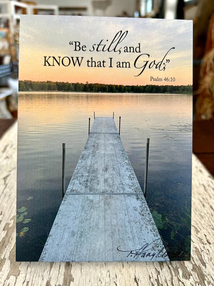 Be Still Dock - Ready to Hang Plaque for wholesale by Subtle Verse