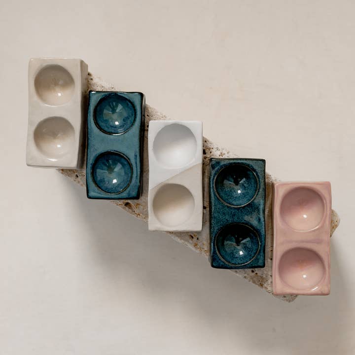 Claycraft - Wholesale Egg Cup/Holder - Handmade minimalist rectangular egg cup13
