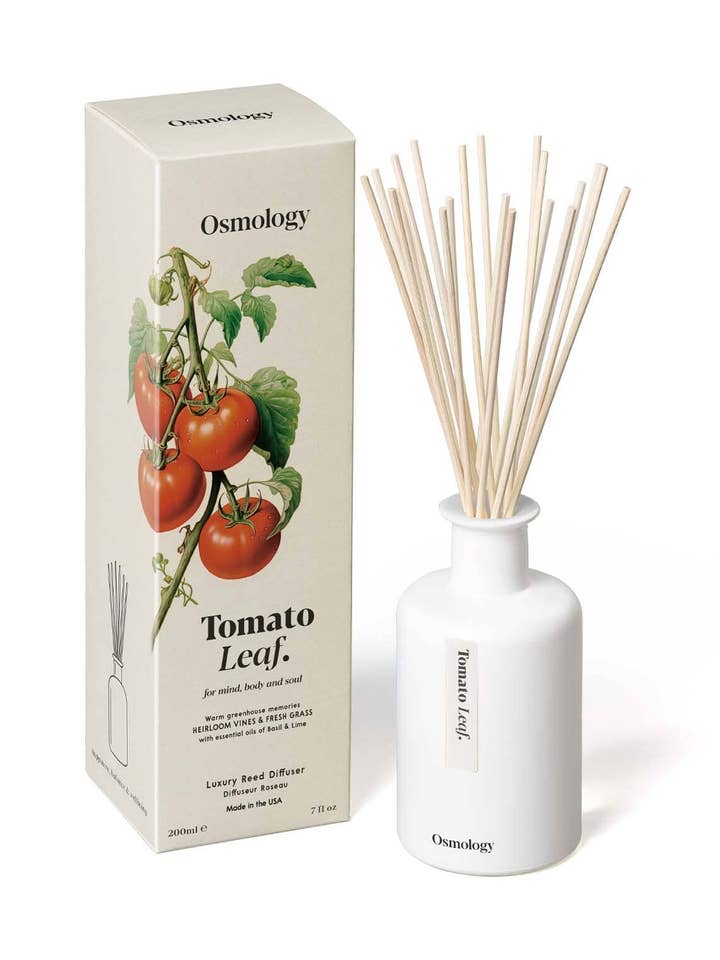 Tomato Leaf Reed Diffuser - Tomato Leaf, Fresh Grass and Lime for wholesale by Osmology