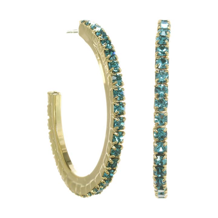 TOVA - Wholesale Hoop Earrings - Slim Hoop Earrings in Earth, Wind & Fire0