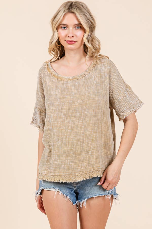 Culture Code - Wholesale Knit Top - Women's - CWT2134MW - SCOOP NECK OVERSIZE TOP13