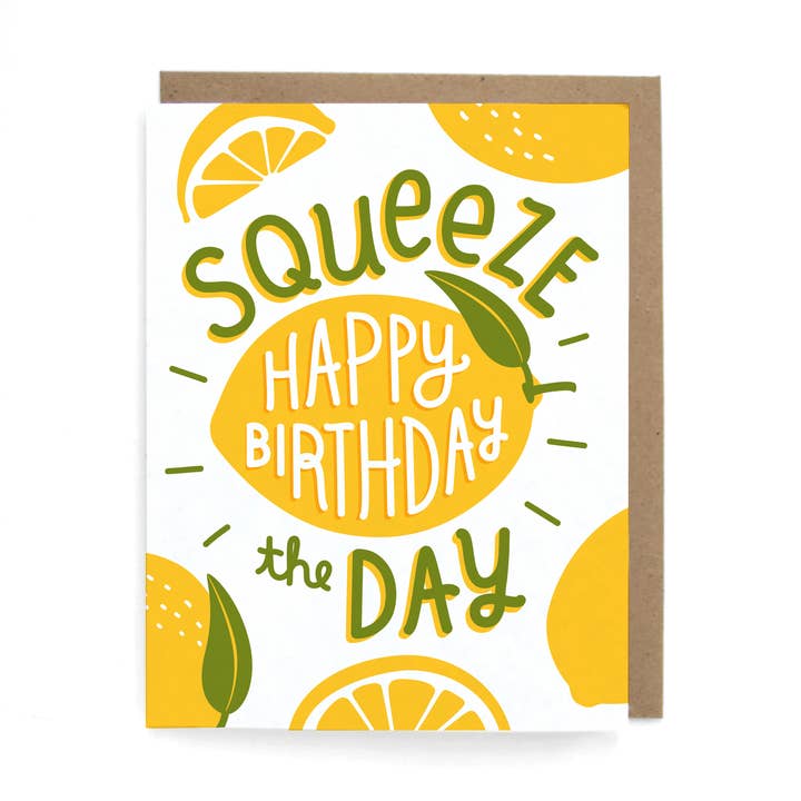 Tarjeta de felicitación de cumpleaños de limón para venta al por mayor de The Neighborgoods