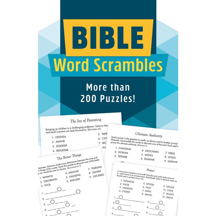 Barbour Publishing, Inc. - Wholesale Book - Adult - Bible Word Scrambles : More Than 200 Puzzles!