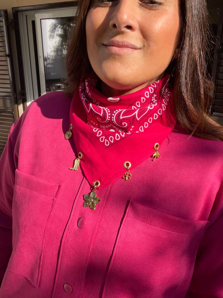 FUCHSIA JEWEL BANDANA for wholesale by Liviana Lisbon