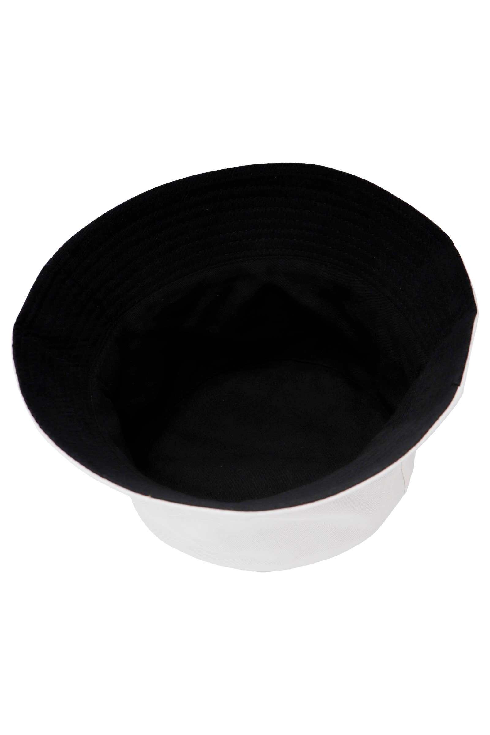 Cap Zone - Vente Bob – unisexe - Chapeau seau en coton uni réversible à fond noir30