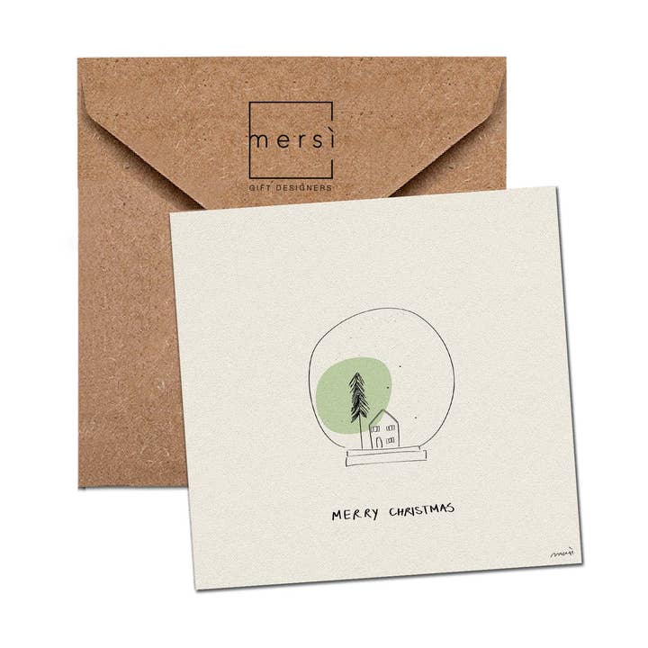 C98 - Grußkarte - Weihnachtskarte - handgemacht in Italien für den Großhandel von mersì gift designers