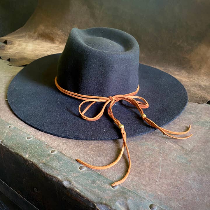 ASTALI - Wholesale Choker/Collar - Leather Wrap Choker - Rust & Brass, Western Necklace/Hatband12