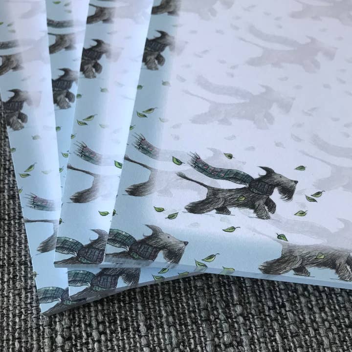 Scottie Dog A5 Writing Pad - Stationery To Do List Notepad for wholesale by Catherine Redgate: Illustrator