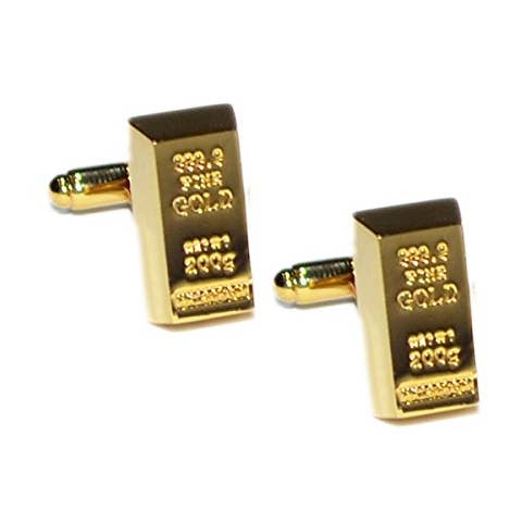 Manchetknopen van gouden baksteen voor wholesale door Cuffwear