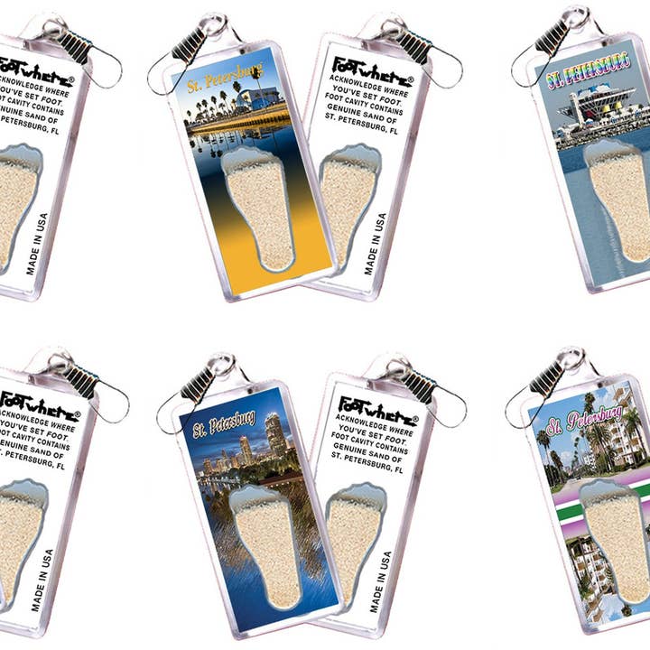 St. Pertersburg FootWhere® Souvenir Zipper-Pull. 72 pieces/6 assorted styles. for wholesale by FootWhere- USA Group, Inc.