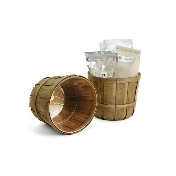 Buhi Imports - Wholesale Plant Pot - 9 inch Woodchip Bushel Basket with liner1