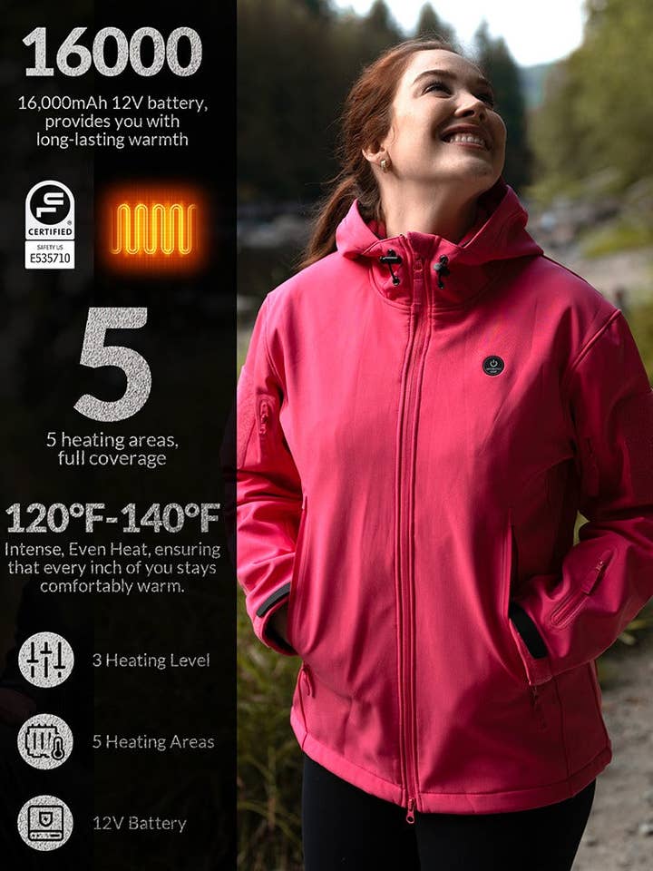 Antarctica Outdoors - Wholesale Jacket – Men's - ANTARCTICA GEAR Heated Jacket for Men and Women, Winter Coat Soft Shell Heating Hood Jacket19