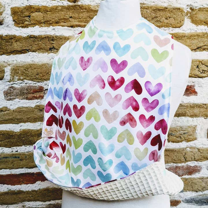 Bavaglino impermeabile floreale per la vendita all'ingrosso da parte di LES PETITS SAUVAGES CO