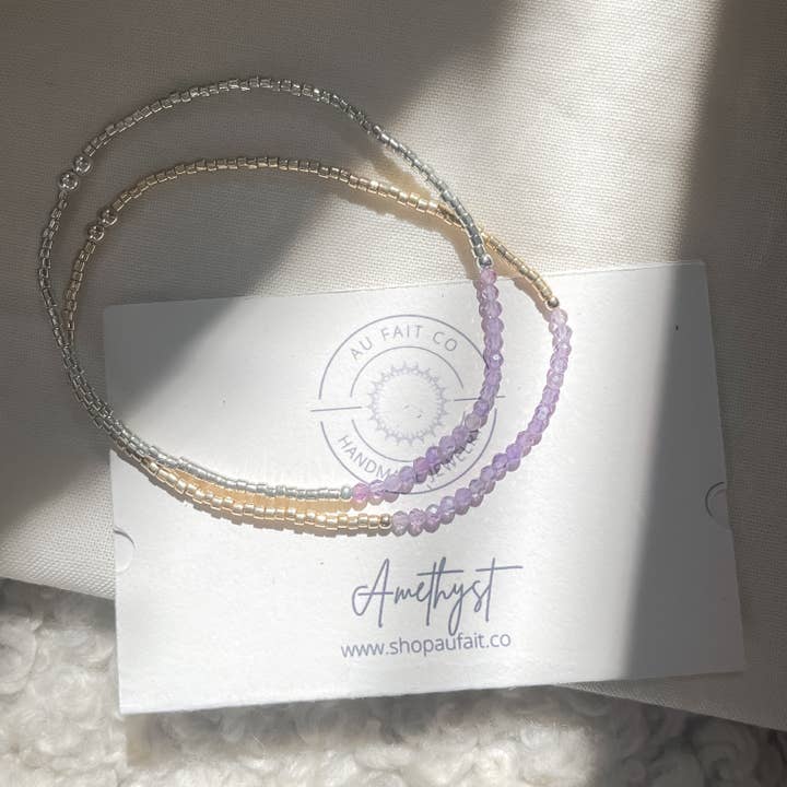 Ametist Armband - Februari Birthstone för wholesale av Au Fait Co