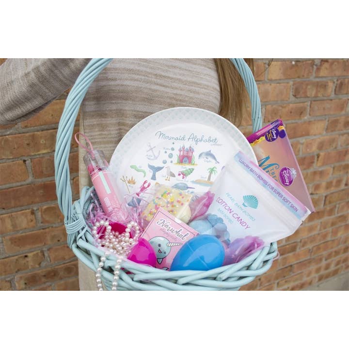 Dishique - Wholesale Dinner Plate - Mermaid Alphabet Plastic Plate