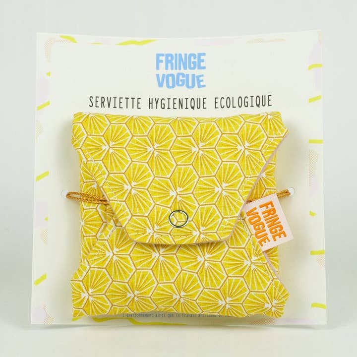 Fringe Vogue - Wholesale Menstrual Pad/Liner - Eco-friendly sanitary napkin - Japanese pattern yellow0