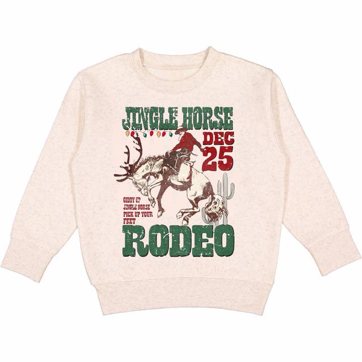Jingle Horse Holiday Version Crewneck Pullover for wholesale by ntrl co.