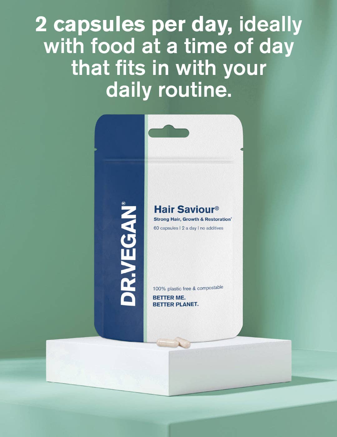 DR.VEGAN - Vente Supplément oral/vitamine - Hair Saviour® | 60 capsules | Croissance saine des cheveux | AnAgain2