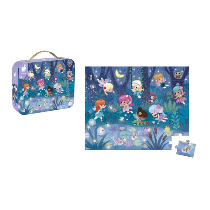 Janod - Wholesale Puzzle - Kids - Puzzle - Fairies & Waterlilies - 36 Pcs