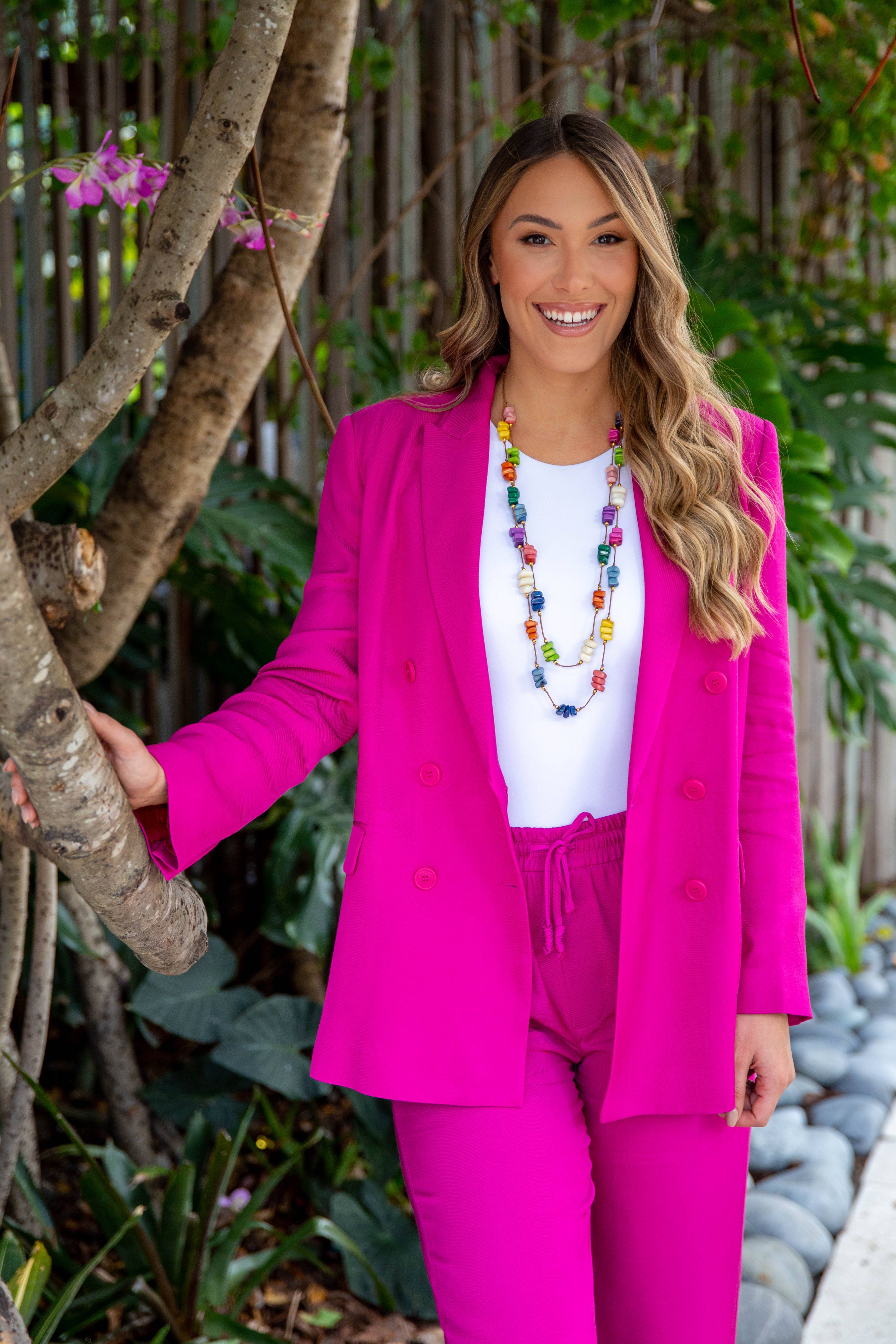 Organic Tagua Jewelry - Vente Collier de perles - Collier Christine4