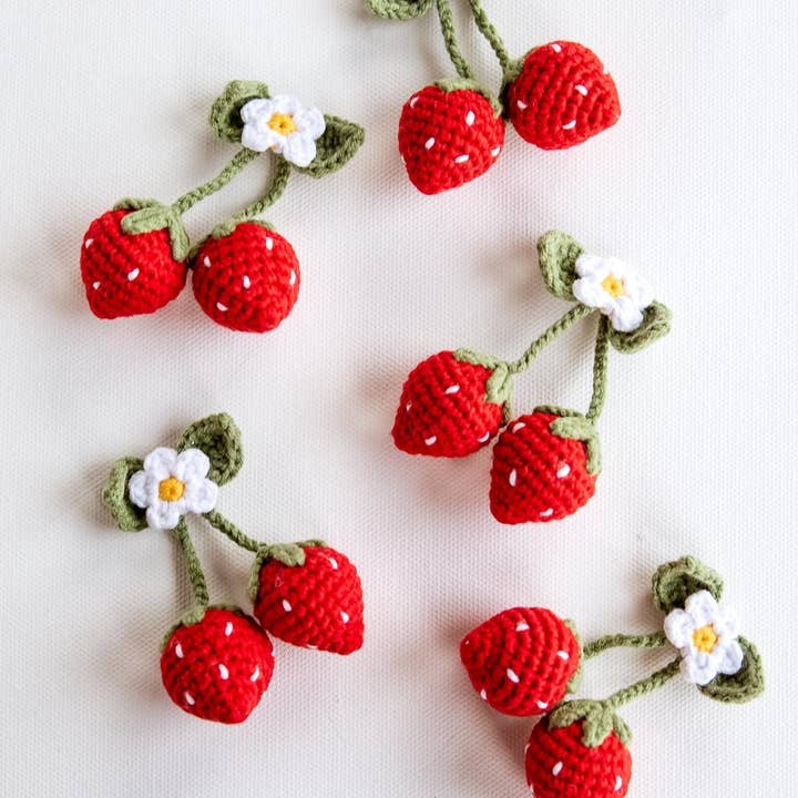 Strawberry Appliques for wholesale by Hemsin Atelier