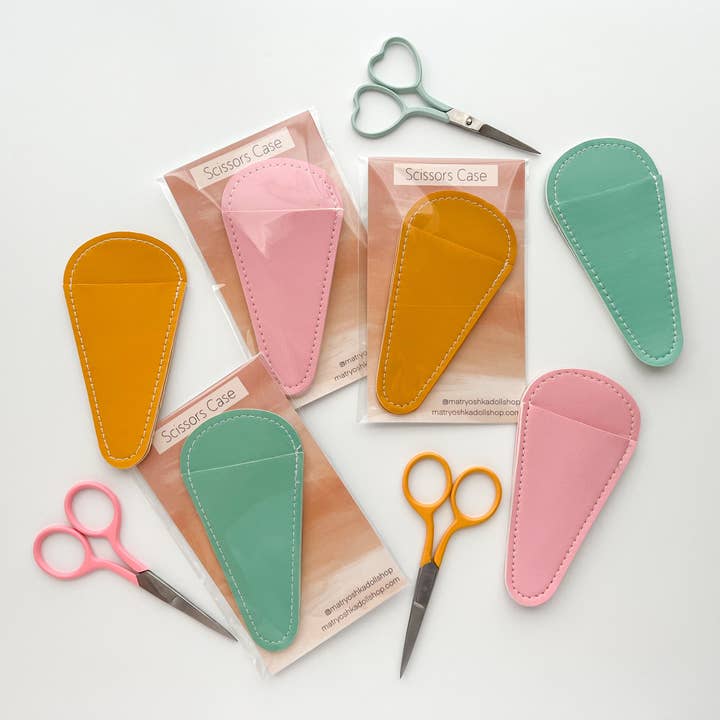 Matryoshka Doll Shop - Wholesale Embroidery/Cross Stitch Supplies - Scissors sheaths, small scissors case, leather sleeve11