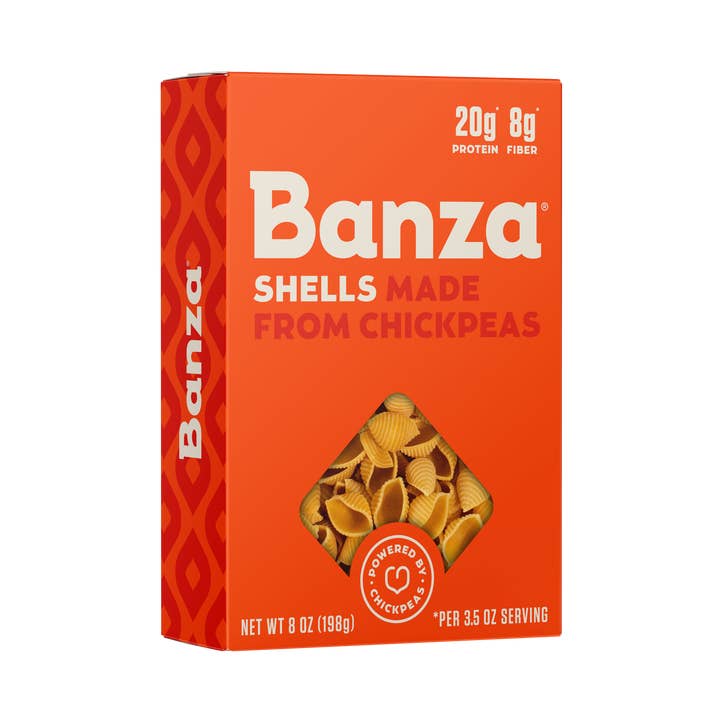 Banza Shells 6-Pack | High Protein, Lower Carb, GF Pasta for wholesale by Banza