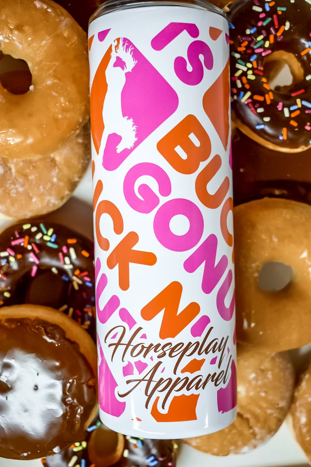 Horseplay Apparel - Wholesale Insulated Mug/Tumbler - Buck N' Go Nuts Coffee Tumbler2