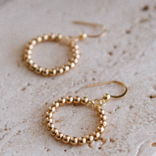 Cecelia Designs Jewelry - Wholesale Hoop Earrings - Small Beaded Hoop Earrings1