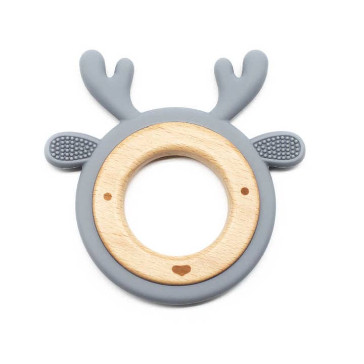 Boho + Babe - Wholesale Teether (Not Clip-On) - Baby - Reindeer Teether. Holiday/Christmas Baby Gift.8