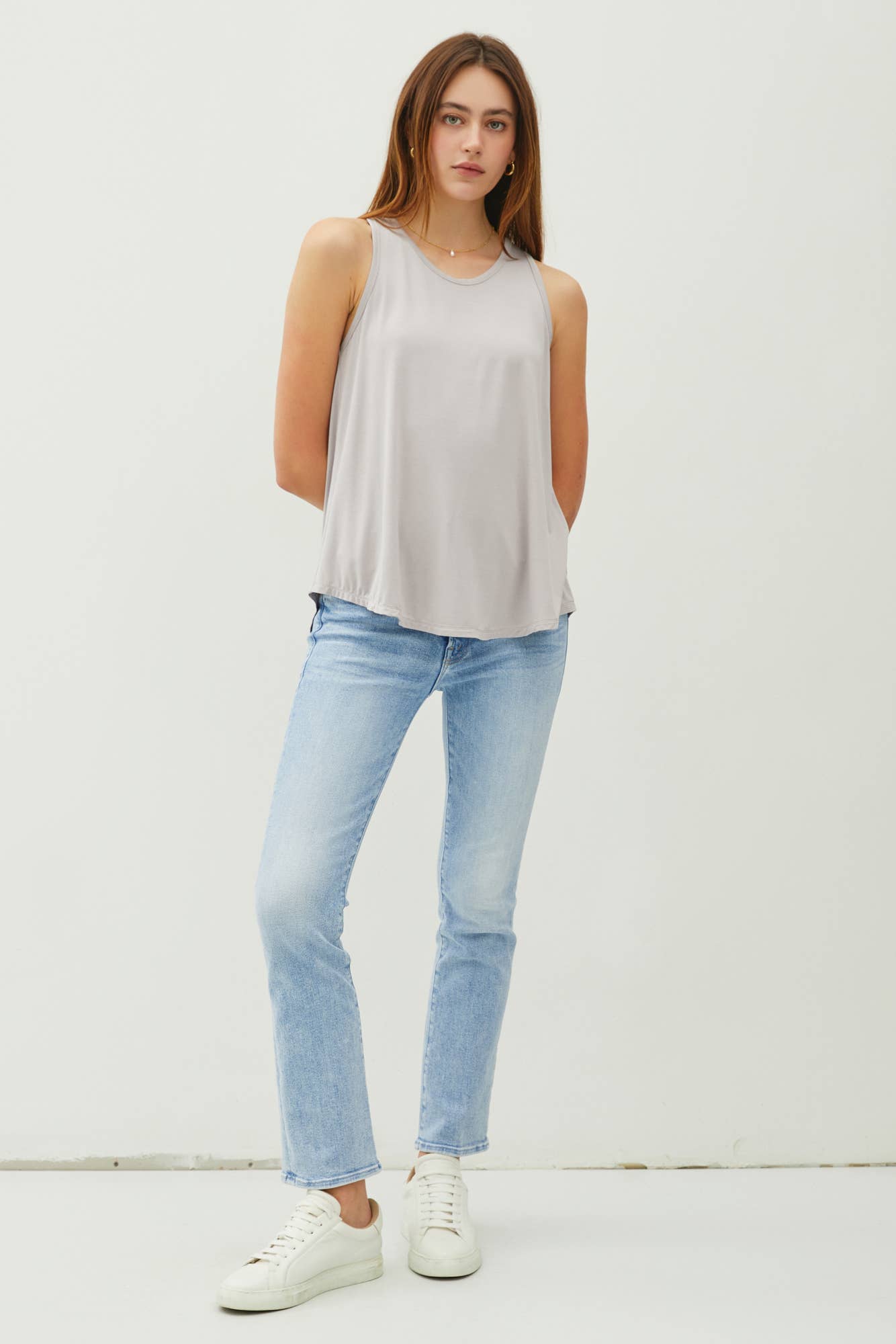 Be Cool - Wholesale Tank Top - Women's - SOFT FLOWY ROUND NECK TANK TOP7