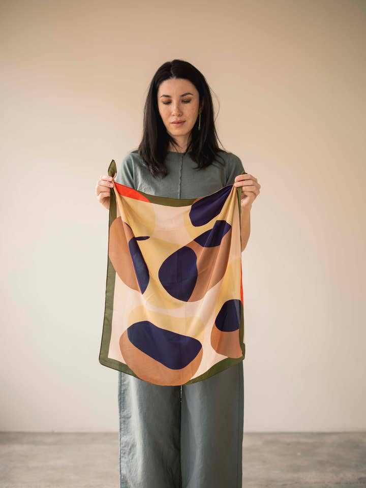 Blå Bubbel Näsduk för wholesale av Skandal