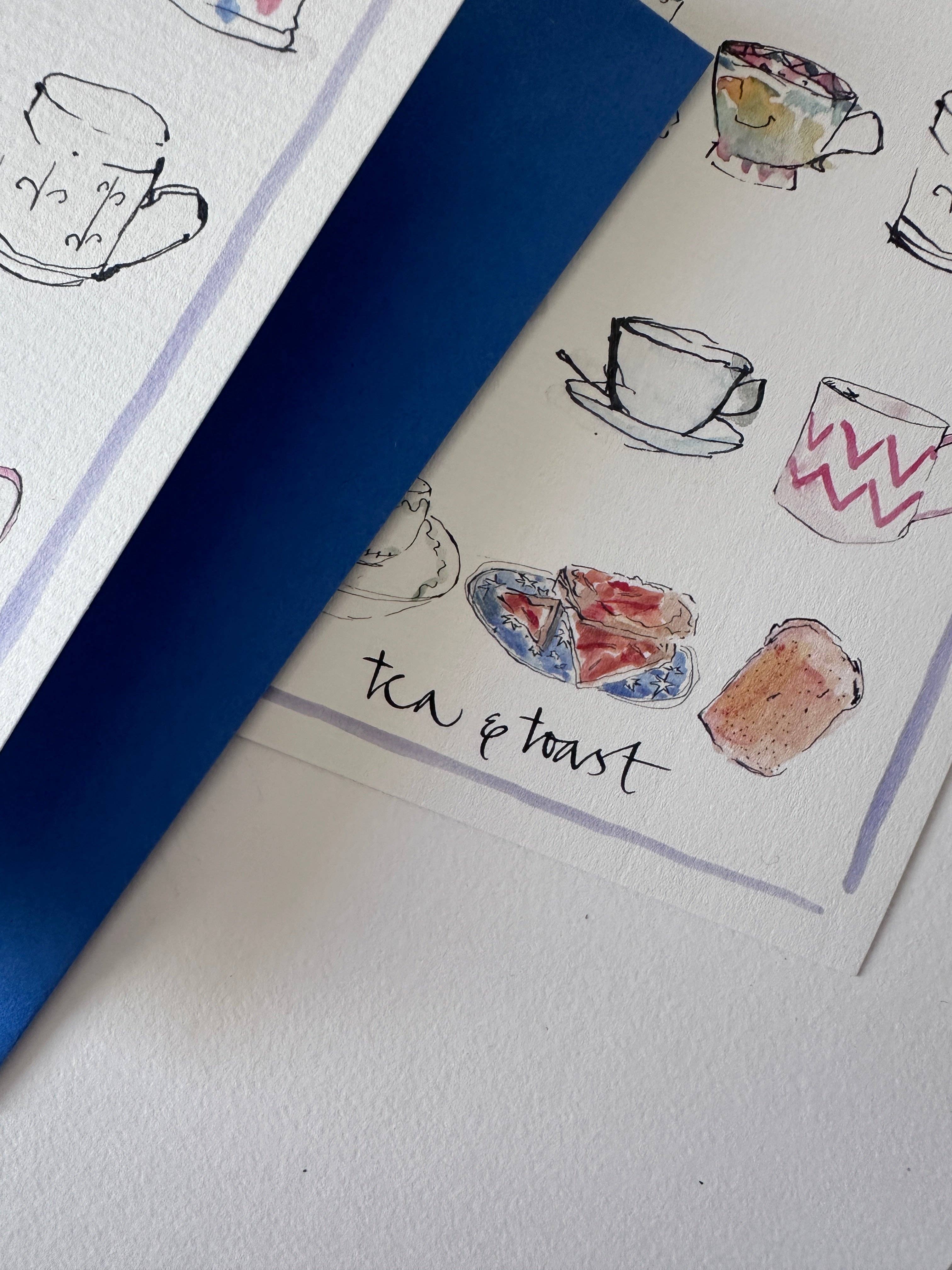 Edinburgh Letters – wholesale Everyday greeting card – Tea & Toast card2