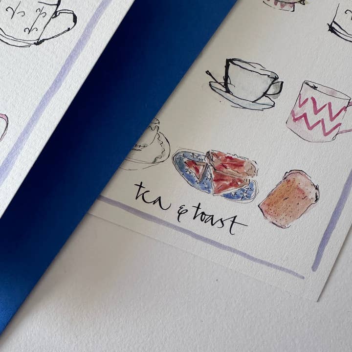Edinburgh Letters – wholesale Everyday greeting card – Tea & Toast card2