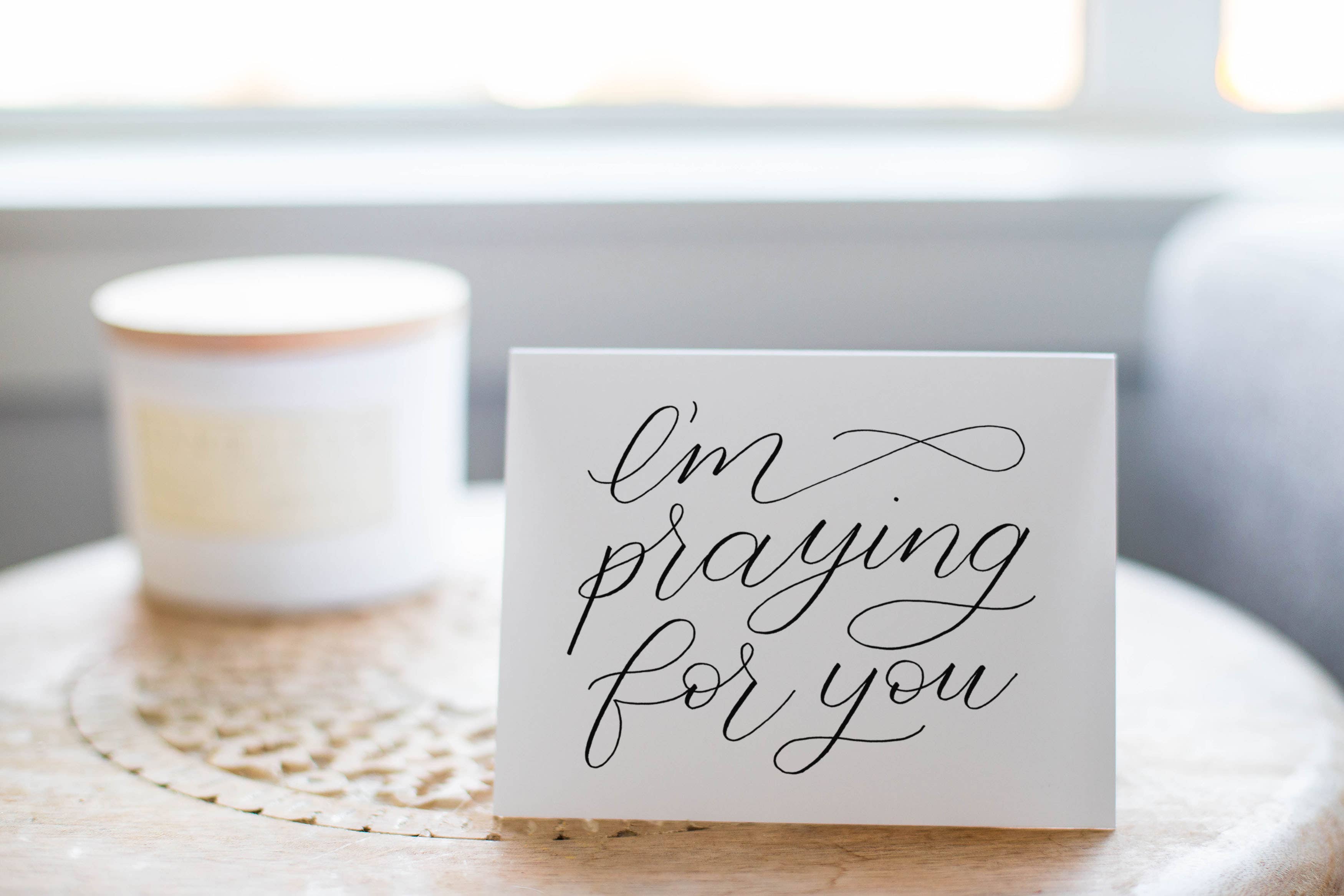 Greater Joy Design - Wholesale Encouragement Card - Greeting Card - I'm Praying for You2