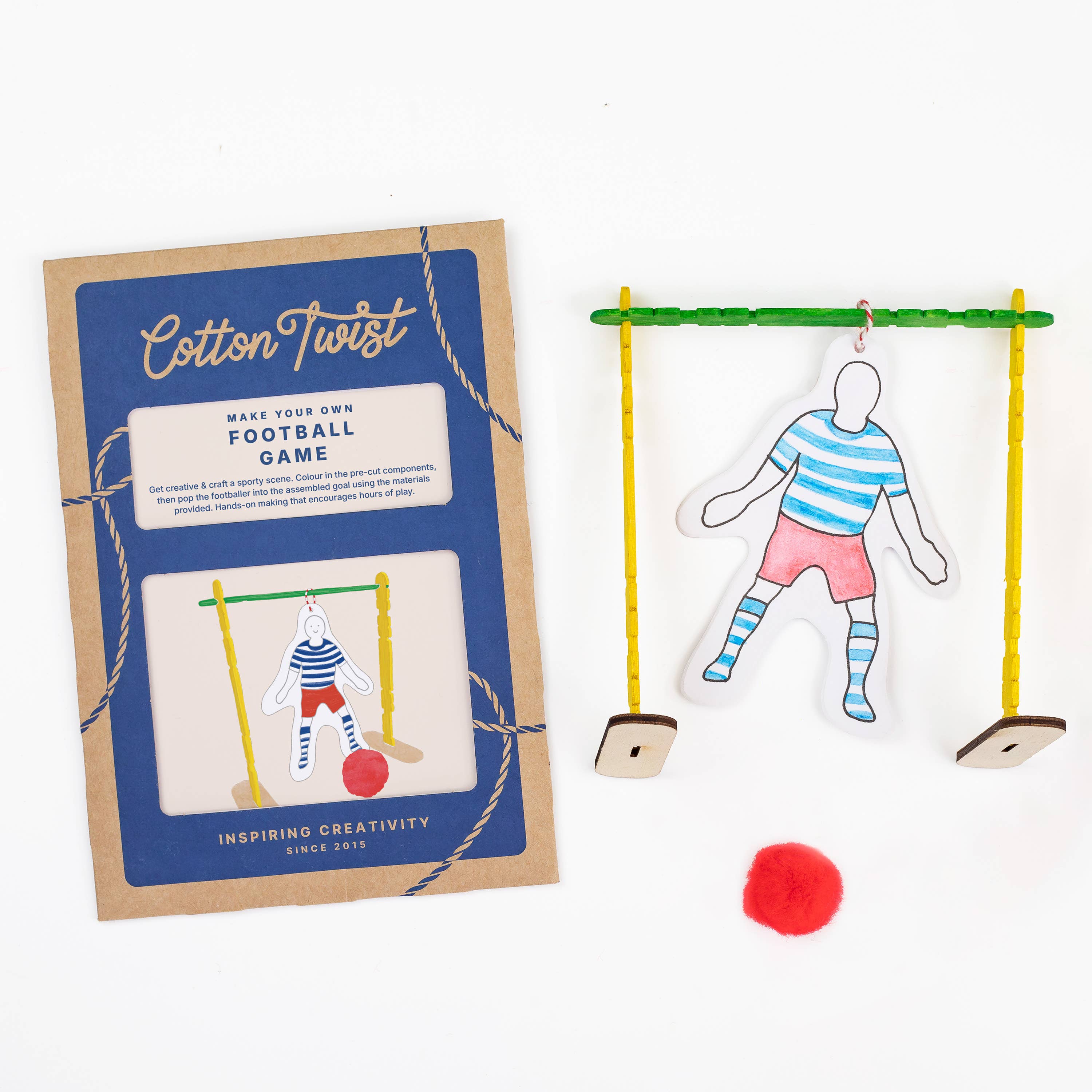 Cotton Twist (USA DUTIES PAID) – wholesale DIY craft kit – Child – Make Your Own Football Game Kit4