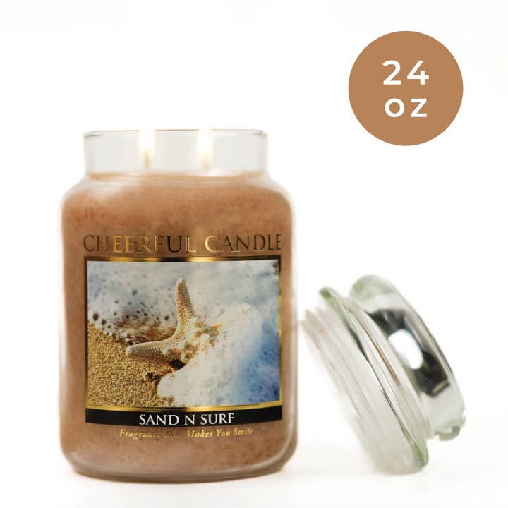 A Cheerful Giver - Wholesale Jar/Filled Candle - Cheerful Candle (24oz.) – Sand N Surf