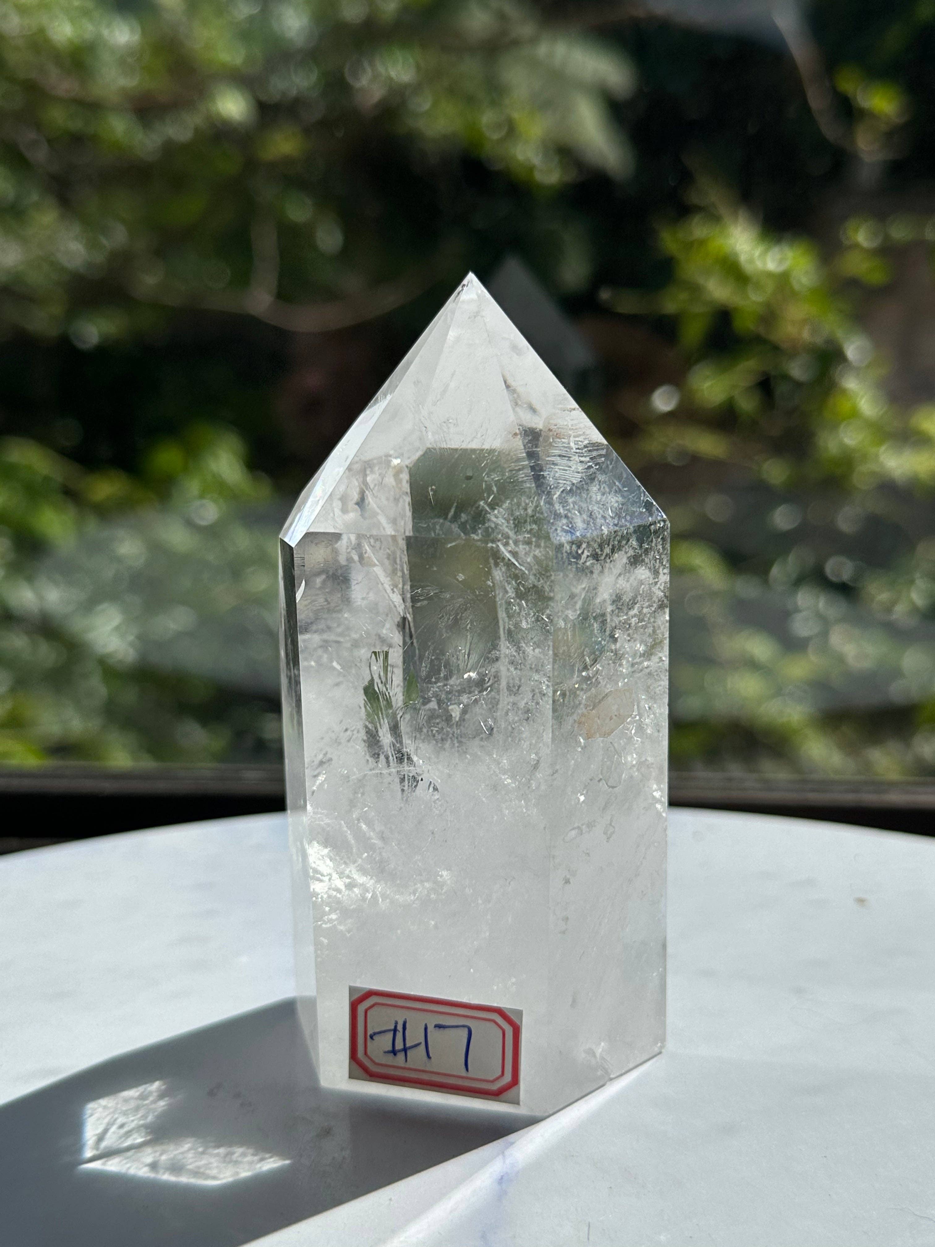 Moon Rituals - Wholesale Spirituele steen/kristal - AAAA Grote Heldere Kwarts Toren | Hoogwaardige Meester Helende Kristal Obelisk kerstkristal cadeau #173