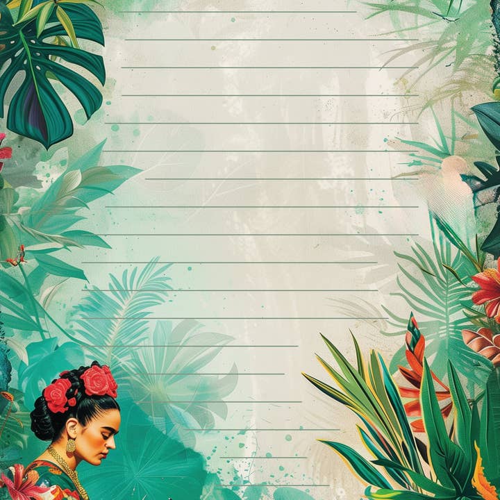 Fripperies - Wholesale Stationery/Notecard Set - Frida Kahlo: Writing letters | Stationery | Fripperies1