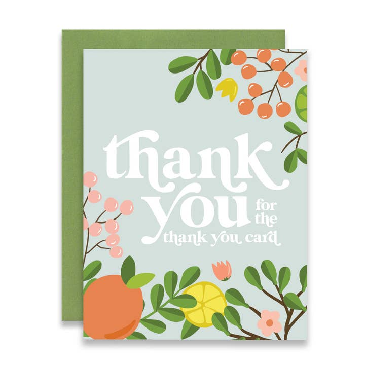 THANK YOU FOR THE THANK YOU CARD for wholesale by Hearts and Sharts