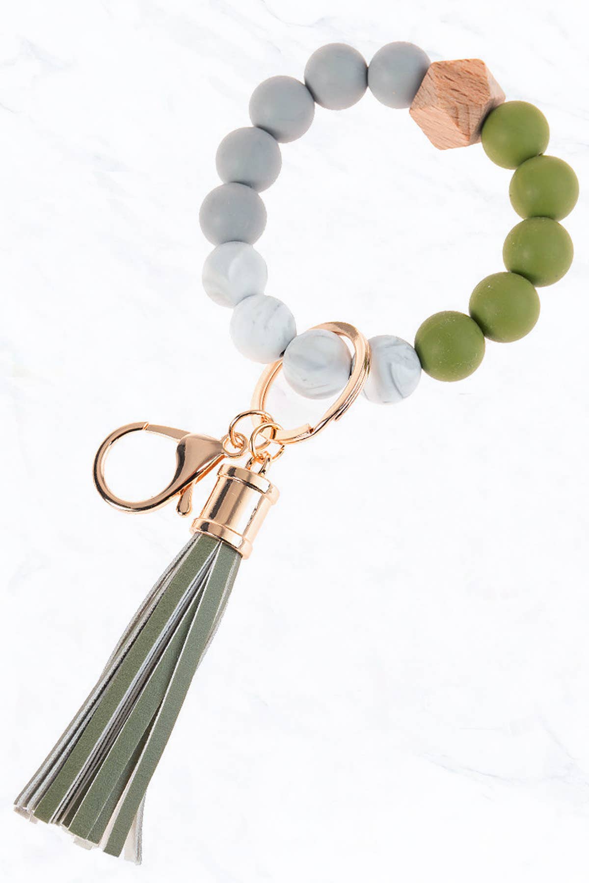 Suzie Q USA - Vente Porte-clés – femme - Porte-clés anneau avec perles en silicone colorées26