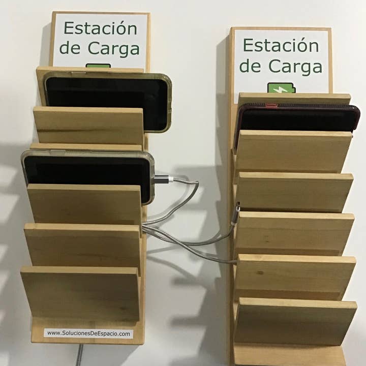 Soluciones De Espacio - Wholesale Charging Dock - Smartphone wooden charging station - Wall mounting or desk3