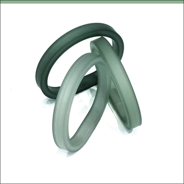 ALEX+SVET - Wholesale Bangle Bracelet - DRIM TRIO set of 3 hand-tinted rubber bracelets ESSENTIALS19