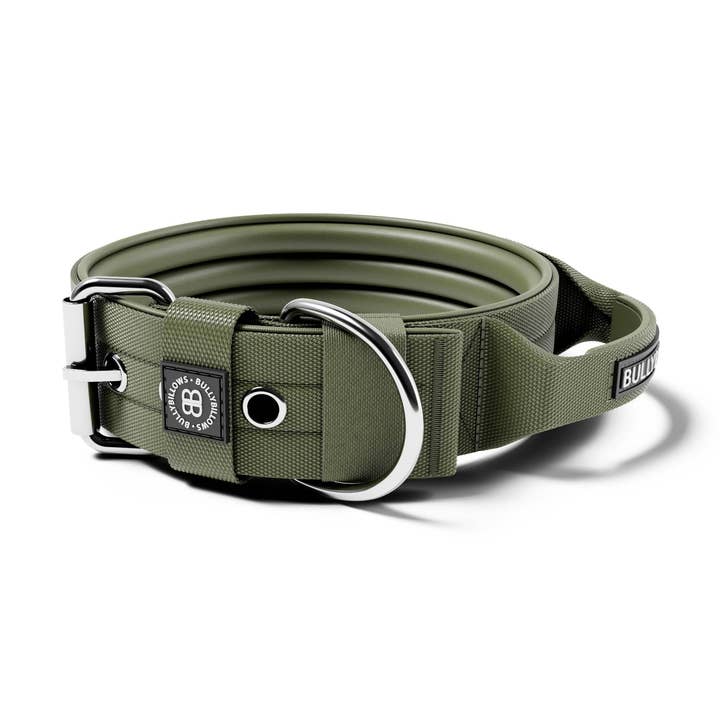 5 cm Stiftkragen | Mit Griff & Robuster Hardware - Khaki für den Großhandel von BullyBillows Ltd