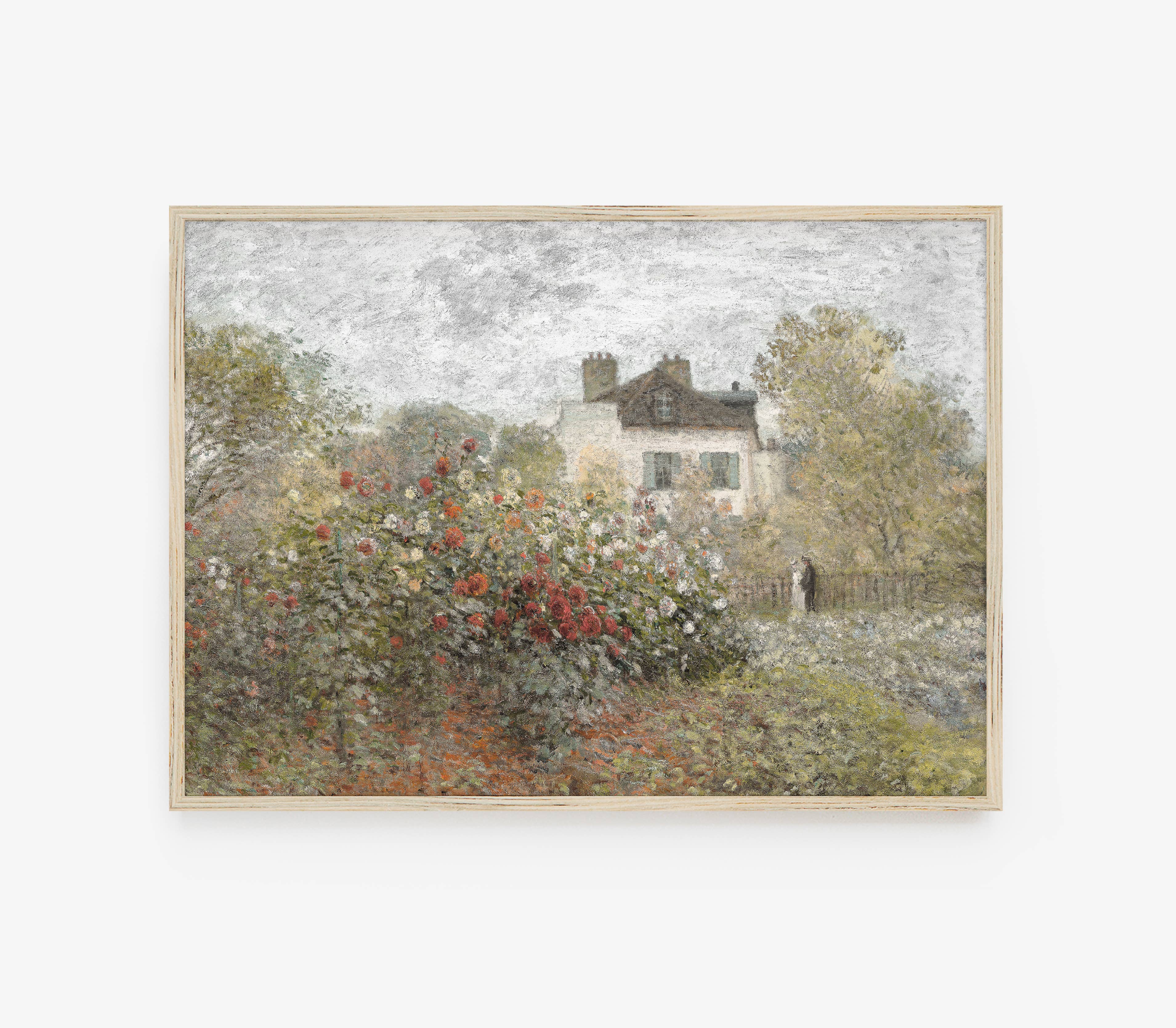 Hyggely – Großhandel Kunstdruck – Cottage-Blumenölgemälde | Gedämpfter Landschaftskunstdruck L2241