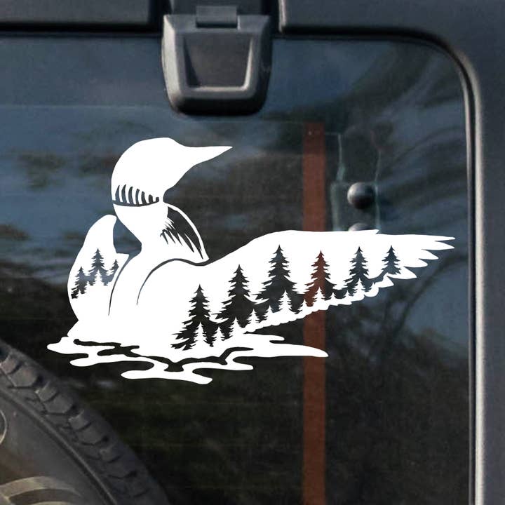 Loon Vinyl Decal for Car Window, Water Bottle or Laptop for wholesale by Hive Decals