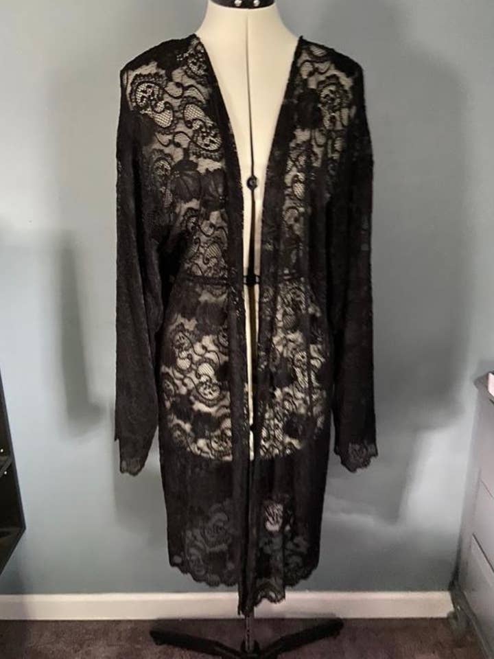 Lace Kimono, Stretch Lace Sjal, Duster Swim Cover Up för wholesale av First Bloom Fashion