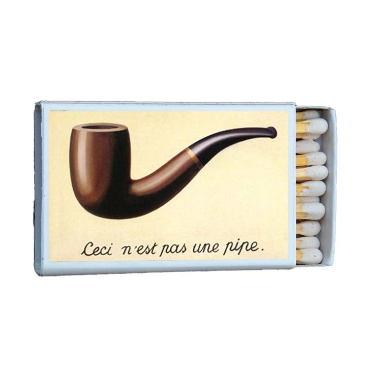 This is not a pipe Magritte Matches • Home Decor Matchbox for wholesale by Most Amazing