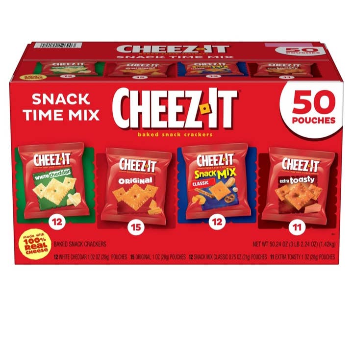 Cheez It Snack Time Mix Variety Pack 1oz 50ct for wholesale by Majestic Wholesale