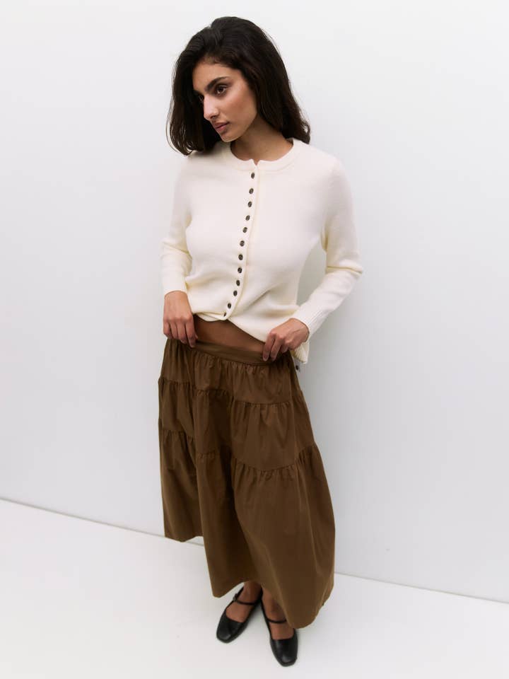 MOD REF - Vendita all'ingrosso Gonna - Donna - La Gonna Esme | Gonna Midi Arricciata4